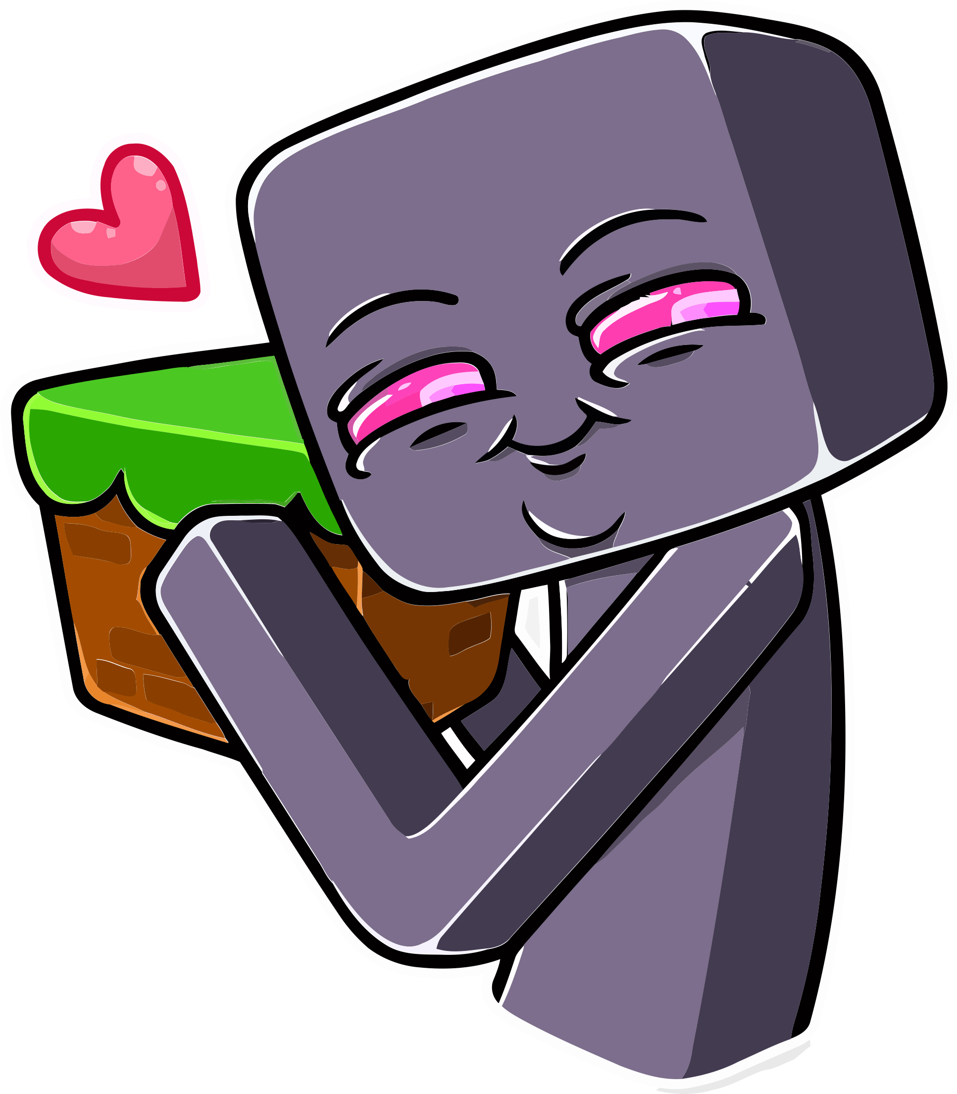 Minecraft P2 16 Sketch Contour Svg Vector Free Vectors